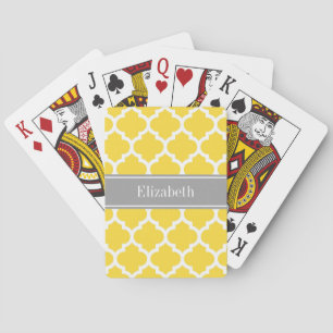 Jeu De Cartes Ananas Wharf Marocain #5 Dk Nom gris Monogramme