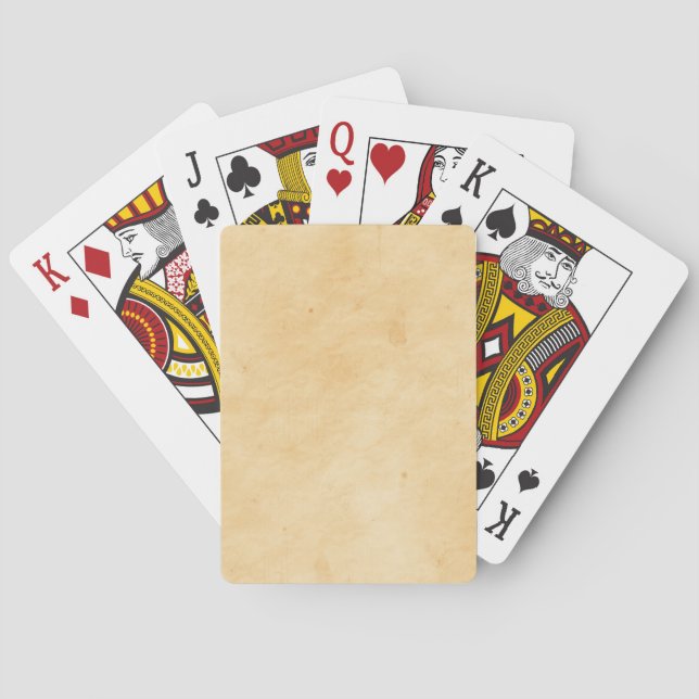 Jeu De Cartes Ancien Arrière - plan Parchemin Trait Mottled Look (dos)