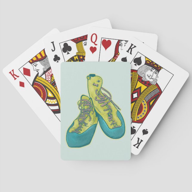 Jeu De Cartes Ancienne escalade chaussures rock escalade (dos)