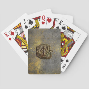 Jeu De Cartes Ancienne pièce juive Grungy Jouer des cartes