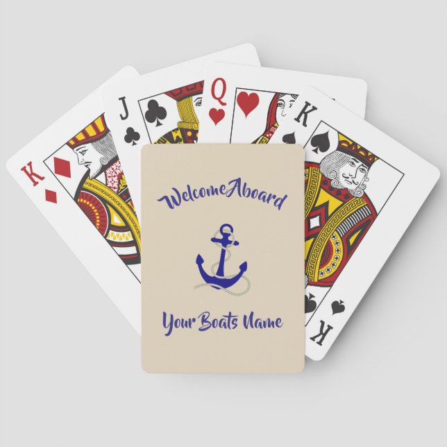 Jeu De Cartes Ancrage et nom du bateau (dos)