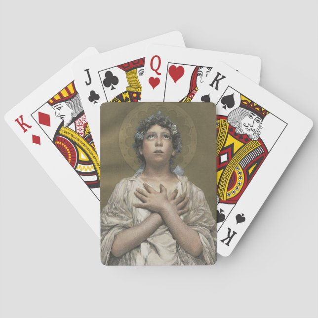 Jeu De Cartes Ange de Noël (dos)