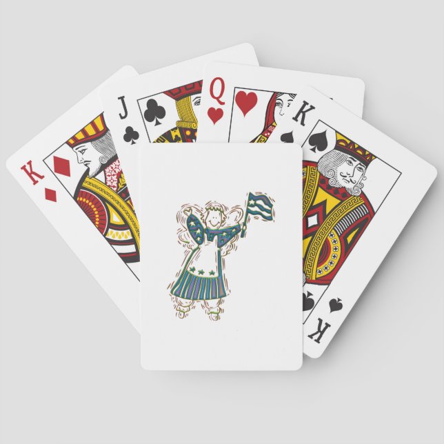 Jeu De Cartes Ange patriotique (dos)