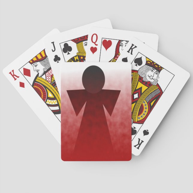 Jeu De Cartes Ange saignant Jouer Cartes (dos)