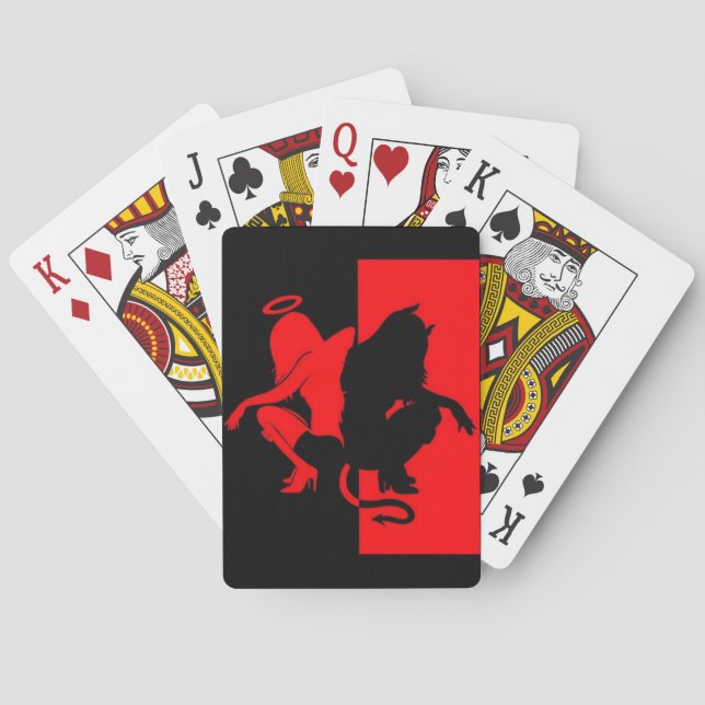Jeu De Cartes Angel et diable (dos)