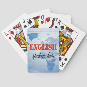 Jeu De Cartes Anglais parlé ici terre nuageuse
