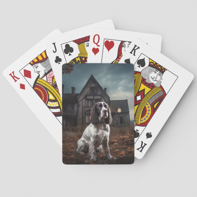 Jeu De Cartes Anglais Springer espagnol Halloween effroi (dos)