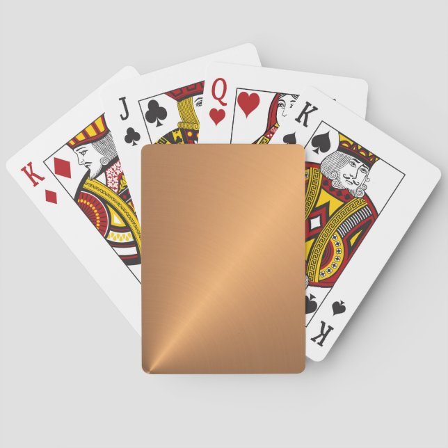 Jeu De Cartes Angle de brillance du cuivre (dos)