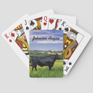 Jeu De Cartes Angle noir personnalisé
