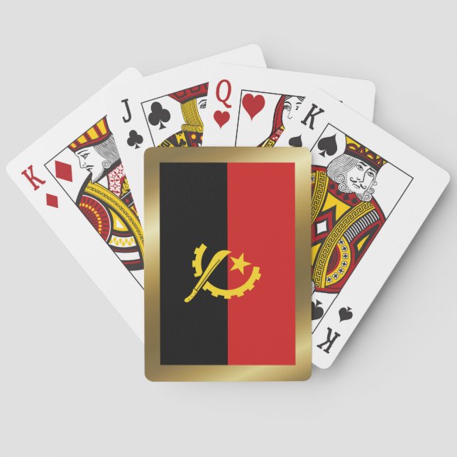 Jeu De Cartes Angola Drapeau Jouer des cartes (dos)