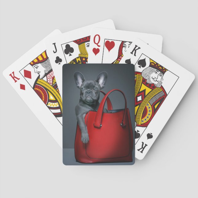 Jeu De Cartes Animaux de bébés cutest | French Bulldog dans le s (dos)