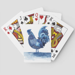 Jeu De Cartes Animaux de ferme bleu Cobalt - Coq