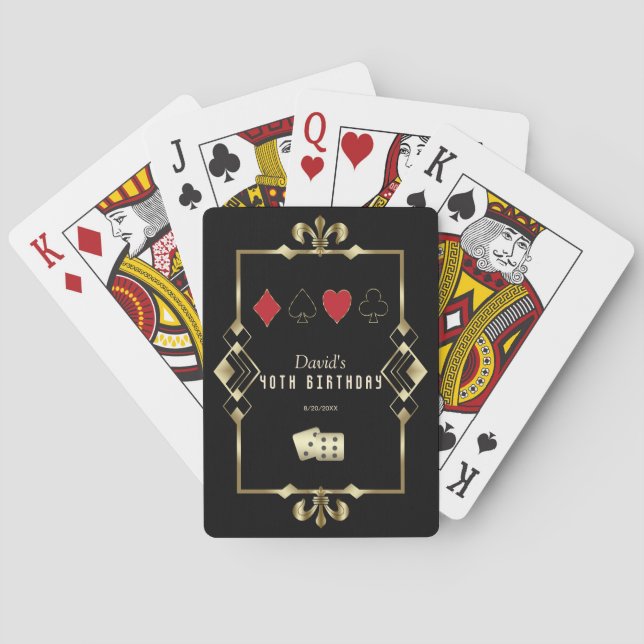 Jeu De Cartes Années 20 Las Vegas Casino Royale 40e anniversaire (dos)