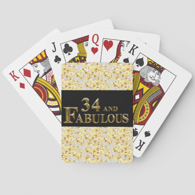 Jeu De Cartes Anniversaire 34 ans (dos)