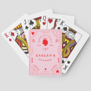 Jeu De Cartes Anniversaire de la Reine des Coeurs