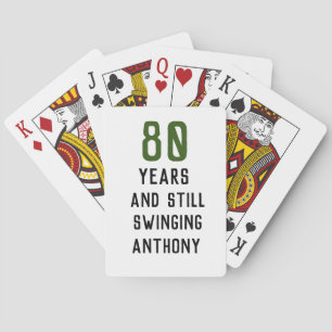 Jeu De Cartes Anniversaire Golfer Funny 80e heureux papa Par
