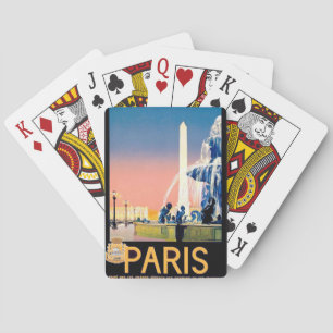 Jeu De Cartes Annonce Voyage Paris vintage