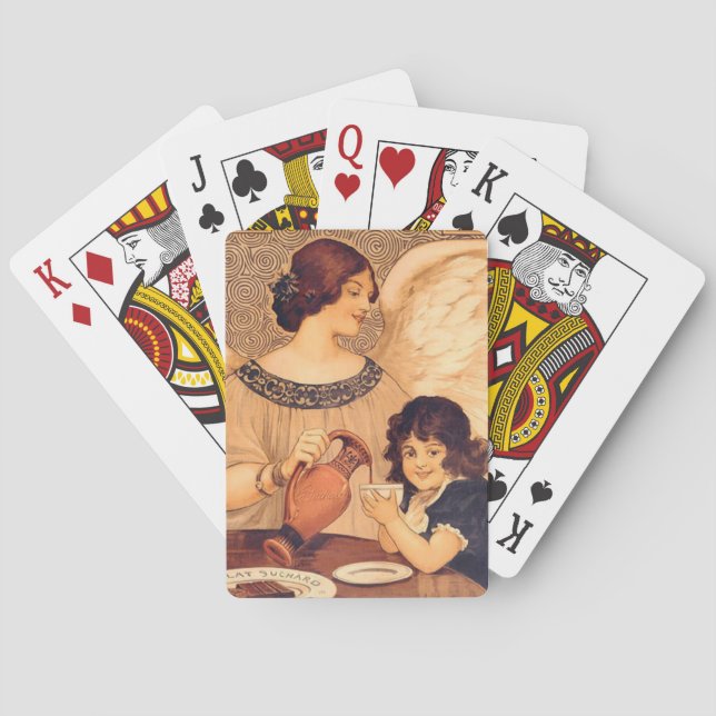 Jeu De Cartes Antique française au chocolat (dos)