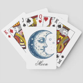 Jeu De Cartes Antique of moon drawing