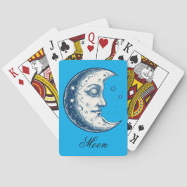 Jeu De Cartes Antique of moon drawing