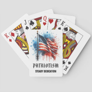 Jeu De Cartes *** AP16 Drapeau Américain 3 citation Patriotisme