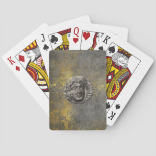 Jeu De Cartes Aphrodite Antique Grec Coin Grungy Plaintes