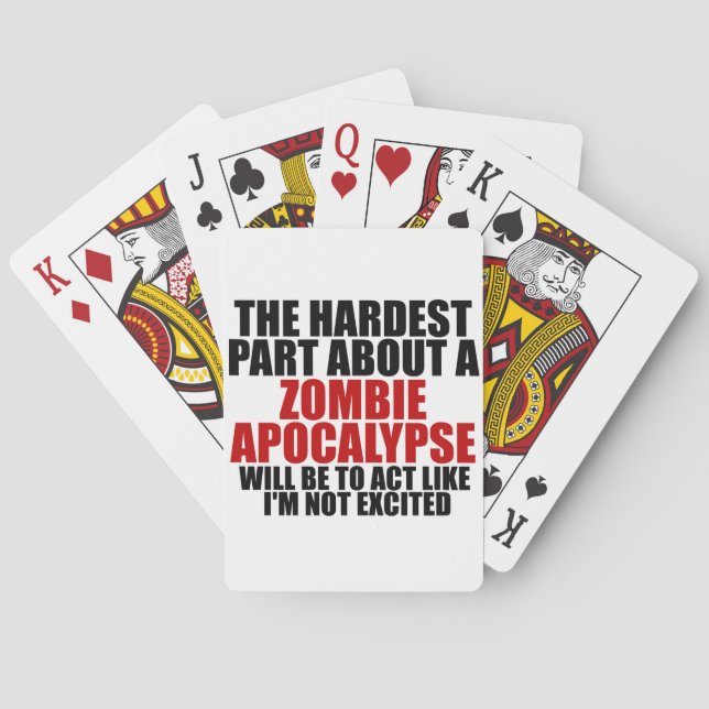 Jeu De Cartes Apocalypse de zombi (dos)
