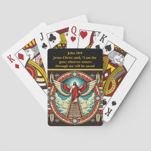 Jeu De Cartes Appel radieux de Jésus au ciel