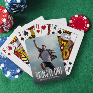 Jeu De Cartes Apportez-Le Sur Une Photo De Famille Amusante