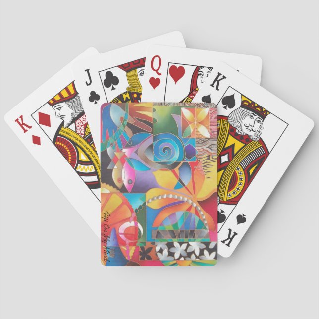 JEU DE CARTES APRÈS-MIDI PACIFIQUE (dos)