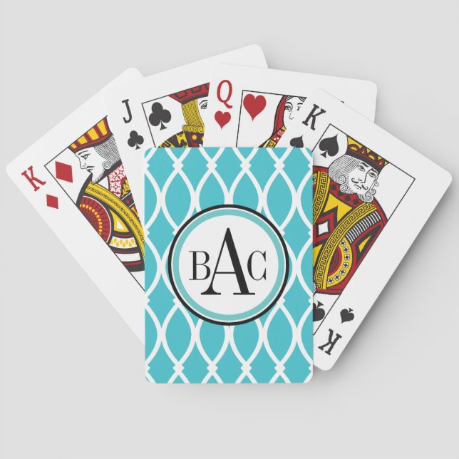Jeu De Cartes Aqua Monogrammed Barcelona Imprimer (dos)