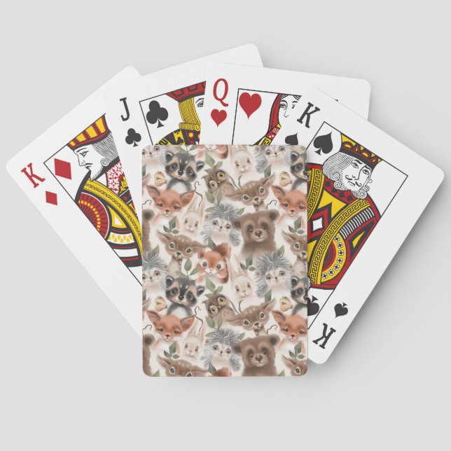 Jeu De Cartes Aquarelle Animaux (dos)