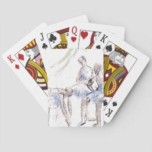 Jeu De Cartes Aquarelle Ballet Danse Ballerina