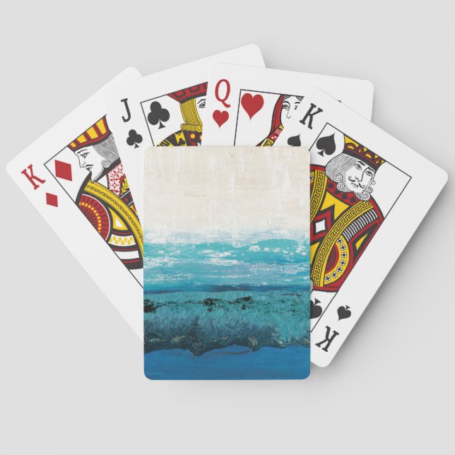 Jeu De Cartes Aquarelle bleu saphir (dos)
