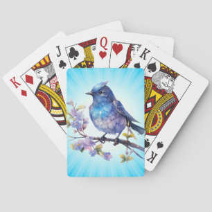 Jeu De Cartes Aquarelle Fairy Bird Flowers Clipart-73611