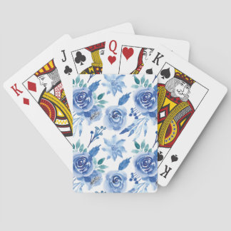 Jeu De Cartes Aquarelle florale transparente motif pastel 2