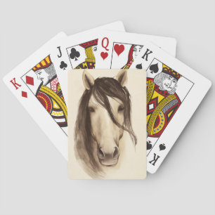 Jeu De Cartes Aquarelle Grange Animaux Cheval