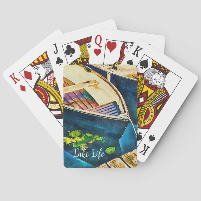 Jeu De Cartes Aquarelle Lake Life (dos)