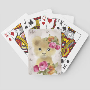 Jeu De Cartes Aquarelle Lion Baby Lion