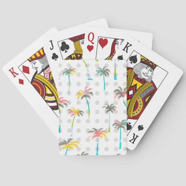 Jeu De Cartes Aquarelle Palmiers (dos)
