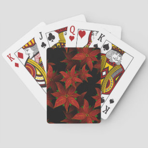 Jeu De Cartes Aquarelle rouge de Noël