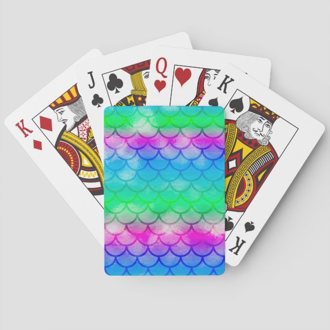 Jeu De Cartes Aquarelle-sirène (dos)