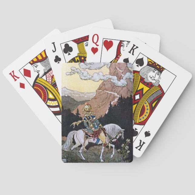 Jeu De Cartes Arabian Nights Chevalier Prince sur Cheval Blanc (dos)