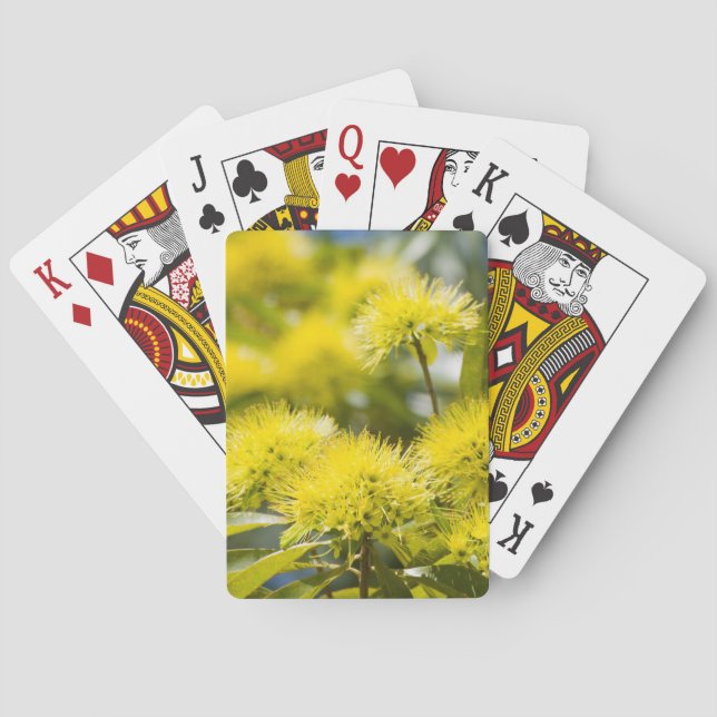 Jeu De Cartes Arbre de la gomme jaune vif (dos)