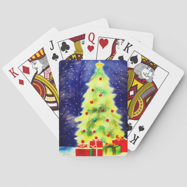 Jeu De Cartes Arbre de Noël (dos)