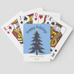 Jeu De Cartes Arbre de Noël personnalisé