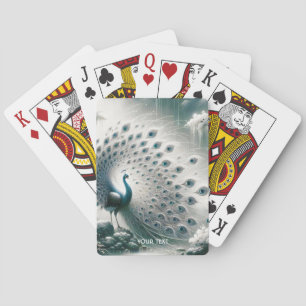 Jeu De Cartes Arbre pluviale Peacock Imaginaire mou