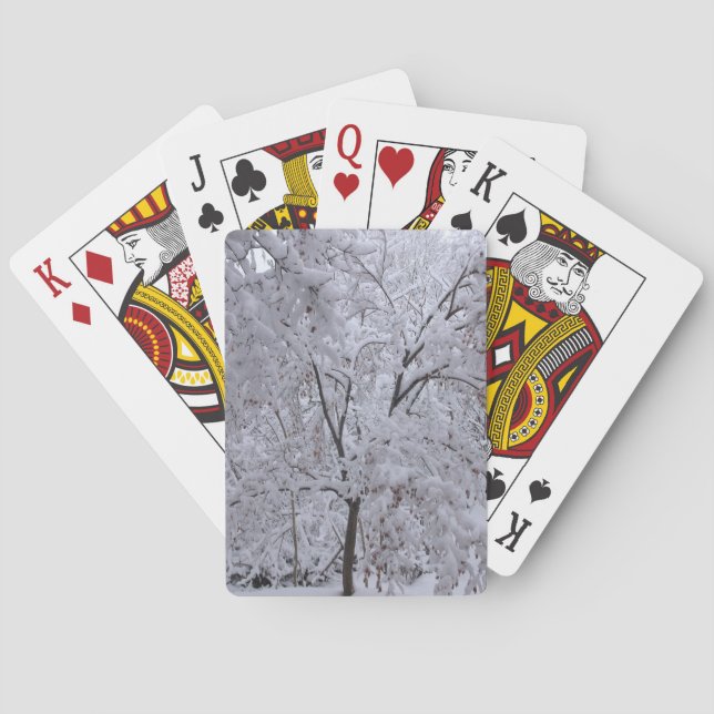 Jeu De Cartes Arbres enneigés (dos)