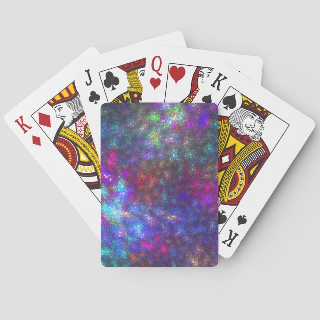 Jeu De Cartes Arc arc-en-ciel fractal (dos)