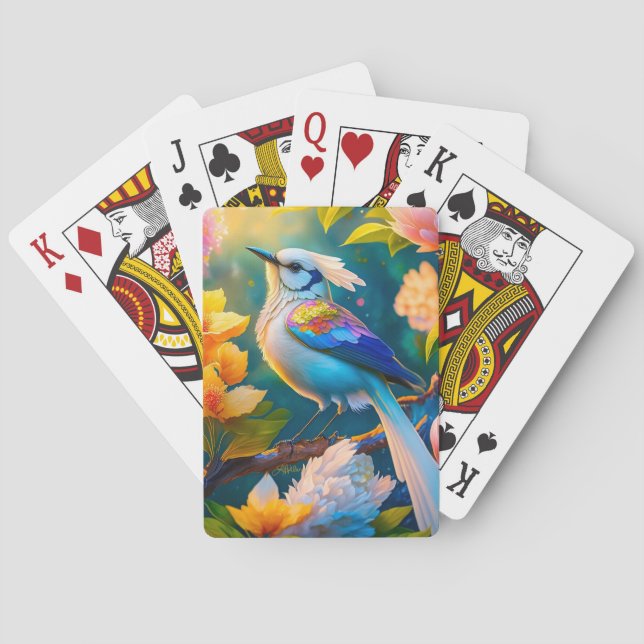 Jeu De Cartes Arc en arc-en-ciel Jay Imaginaire Bird (dos)